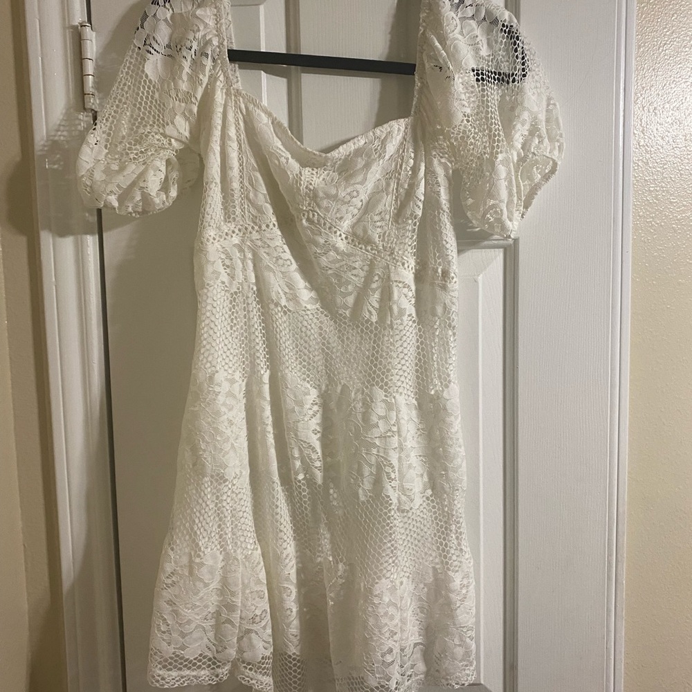 Free people be my baby white lace dress! - Picture 5 of 6